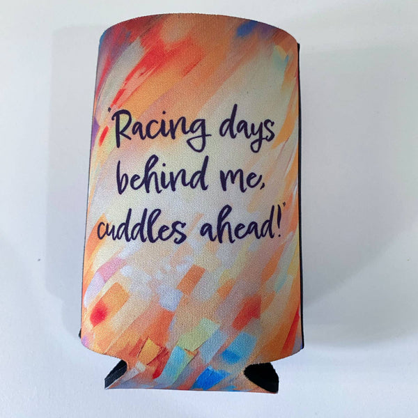 Greyhound Quote Flat Stubby Holder Cooler