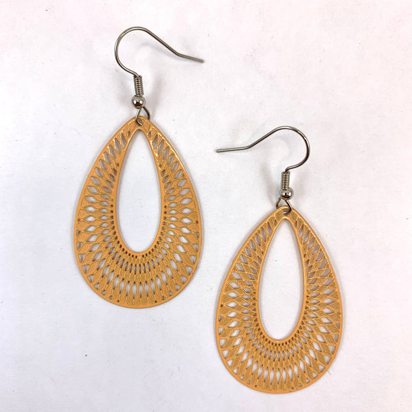 Earrings - Filigree Teardrop Dangles SBF