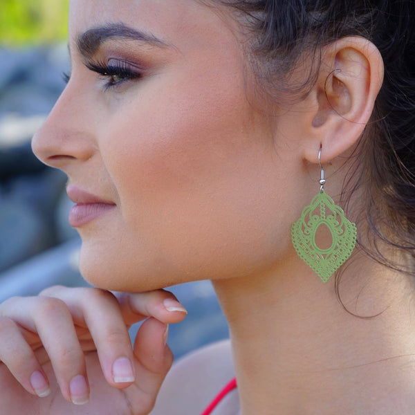 Earrings - Fancy Filigree Drop Earrings SBEF