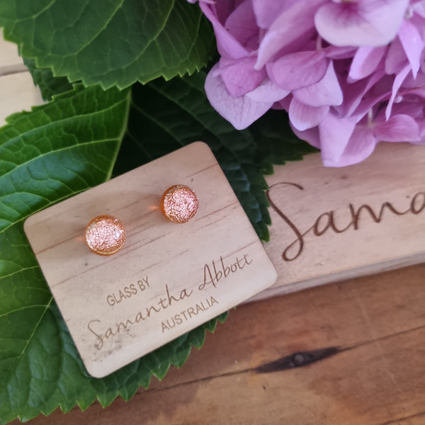 Earrings - Samantha Abbott Glass Studs - 24
