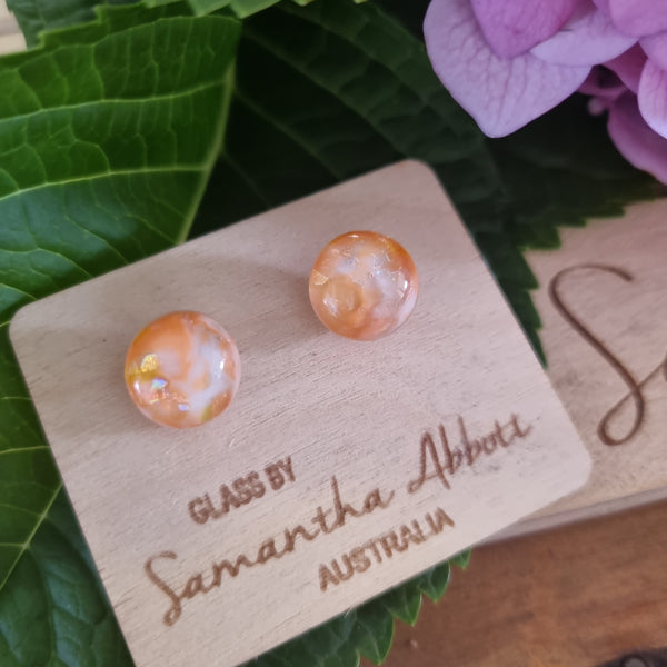 Earrings - Samantha Abbott Glass Studs - 36