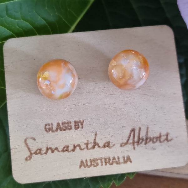 Earrings - Samantha Abbott Glass Studs - 36