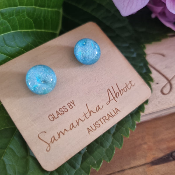 Earrings - Samantha Abbott Glass Studs - 72
