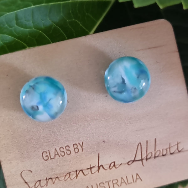 Earrings - Samantha Abbott Glass Studs - 68