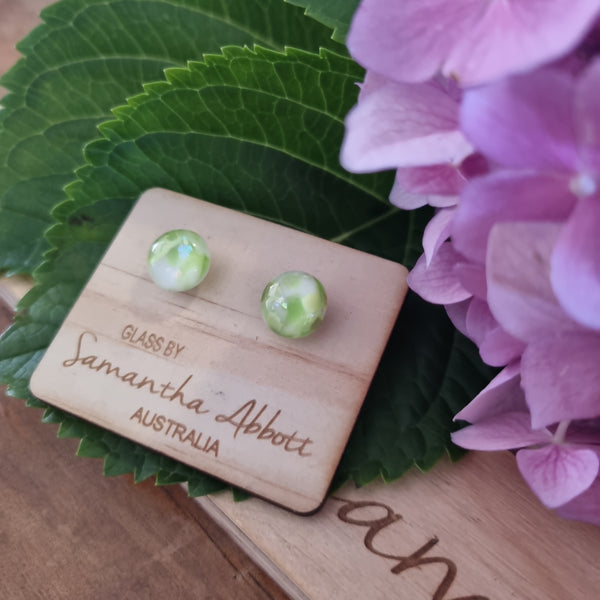 Earrings - Samantha Abbott Glass Studs - 57