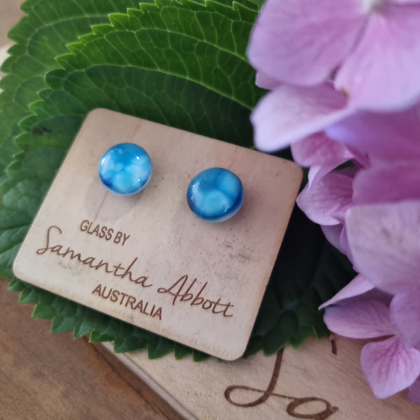Earrings - Samantha Abbott Glass Studs - 30