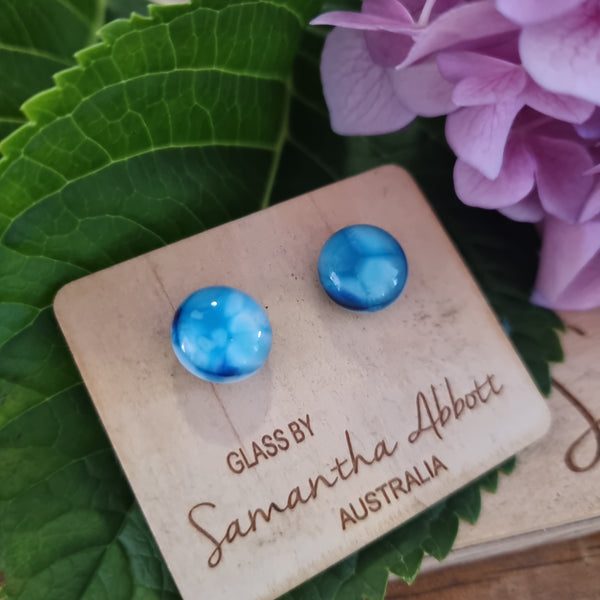 Earrings - Samantha Abbott Glass Studs - 30