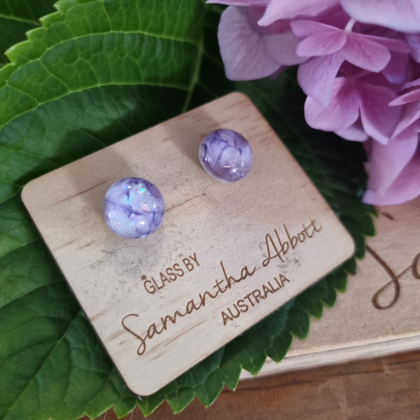 Earrings - Samantha Abbott Glass Studs - 19