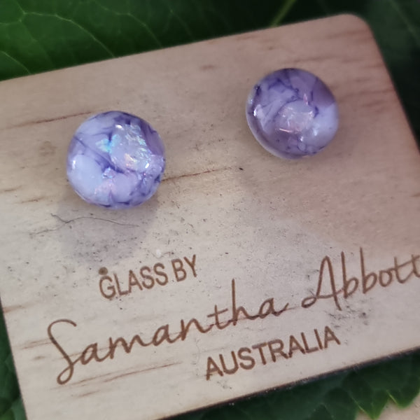 Earrings - Samantha Abbott Glass Studs - 19