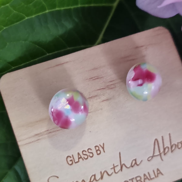 Earrings - Samantha Abbott Glass Studs - 59