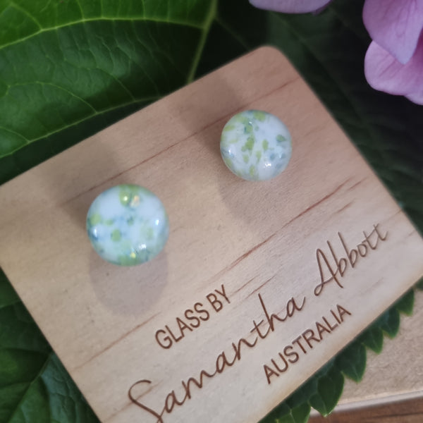 Earrings - Samantha Abbott Glass Studs - 54
