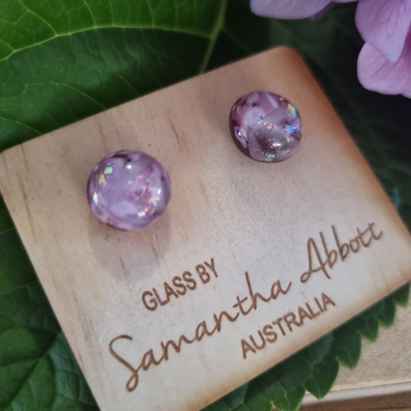 Earrings - Samantha Abbott Glass Studs - 3