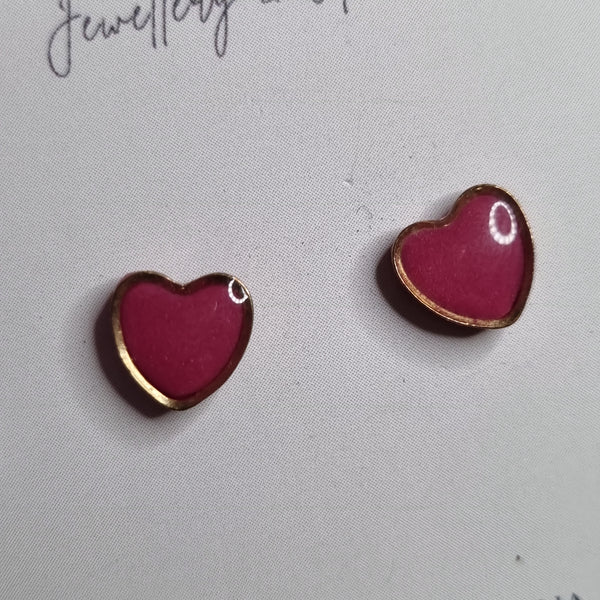 Earrings - The Yum Co. Pink Heart YPH ...
