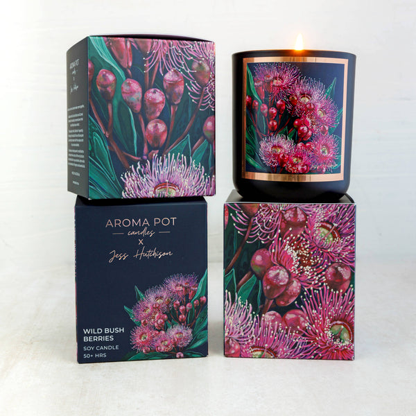Candle * - AROMA POT - Australian artist soy candle - Wild Bush Berries APWB 🌟