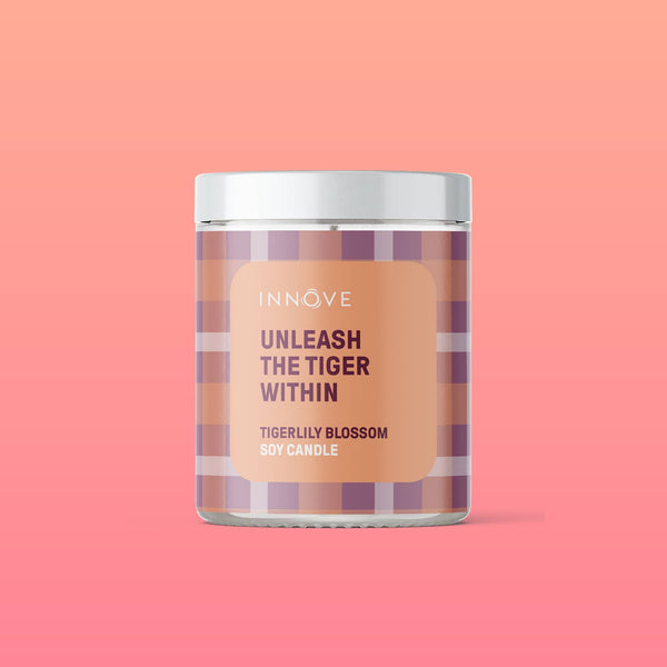 Unleash The Tiger Within Soy Candle - Tigerlily Blossom