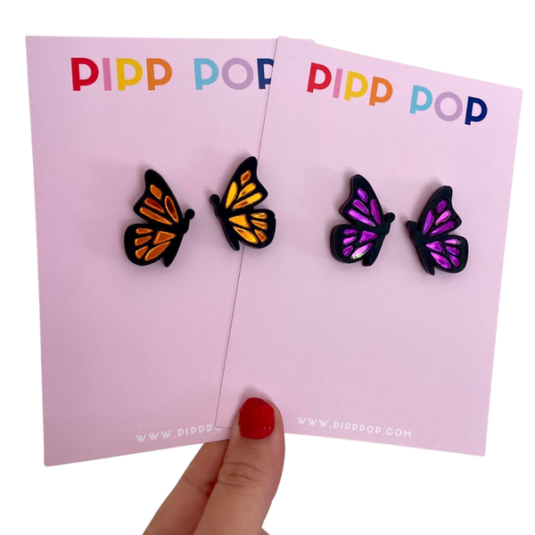 Earrings - Butterfly Studs - PPBS