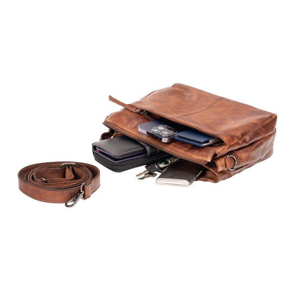 Greenwood Leather - Shoulder Bag June Cognac GWJC