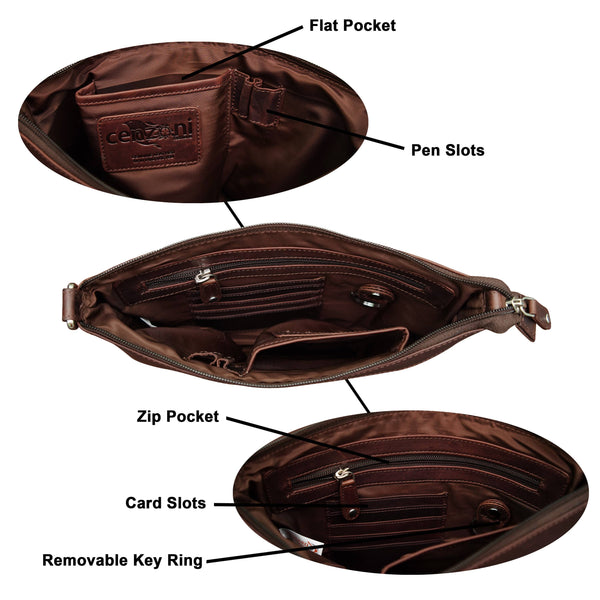 Cenzoni Leather Women's Crossbody Bag CWB