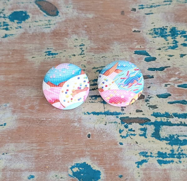 Earrings - Donut Button stud earrings SSD