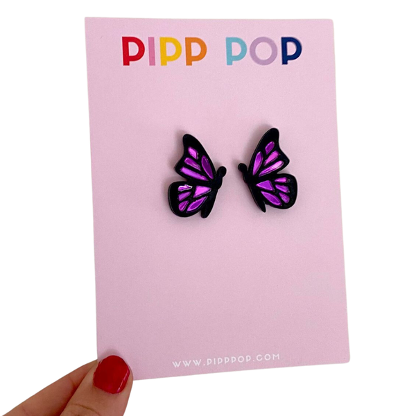 Earrings - Butterfly Studs - PPBS