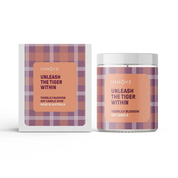 Unleash The Tiger Within Soy Candle - Tigerlily Blossom