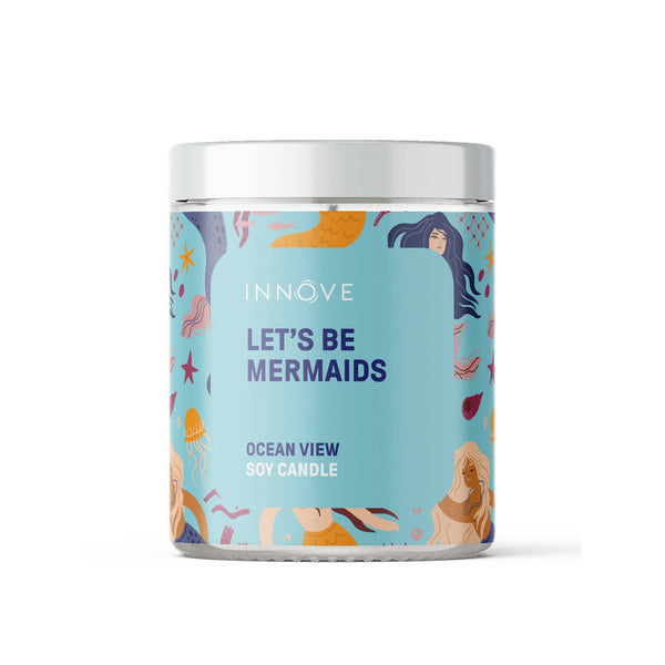 Candles - Let's Be Mermaids Soy Candle - Ocean View Fragrance CLM