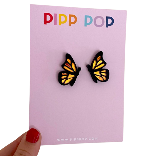 Earrings - Butterfly Studs - PPBS