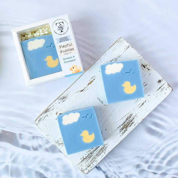 REDUCED WAS $16.95 Soap - Australian Handmade Artisan Soap -Playful Puddles -Xmas Gift SPD .