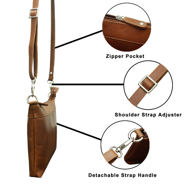 Cenzoni Leather Women's Crossbody Bag CWB