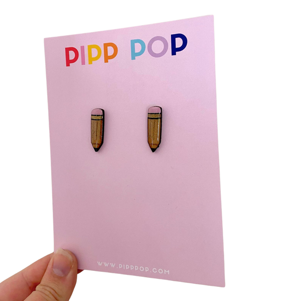 Earrings - Teacher Pencil Stud Earrings PPT