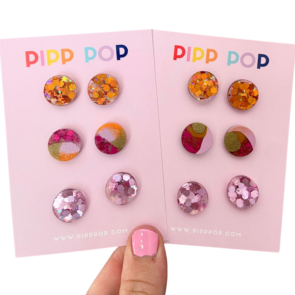 Earrings - Glitter Stud Pack PPGP