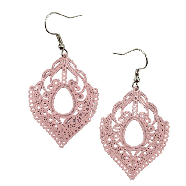 Earrings - Fancy Filigree Drop Earrings SBEF