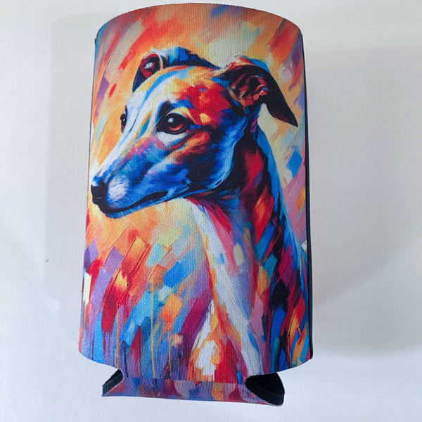 Greyhound Quote Flat Stubby Holder Cooler