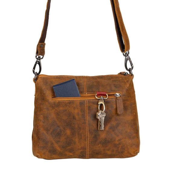 Greenwood Leather - Leather Shoulder Bag Gisborne - Camel GWG