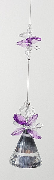 Angel Crystal Suncatcher- bell ball crystals ACS