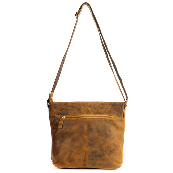 Greenwood Leather - Women Shoulder Bag Camel GWSC