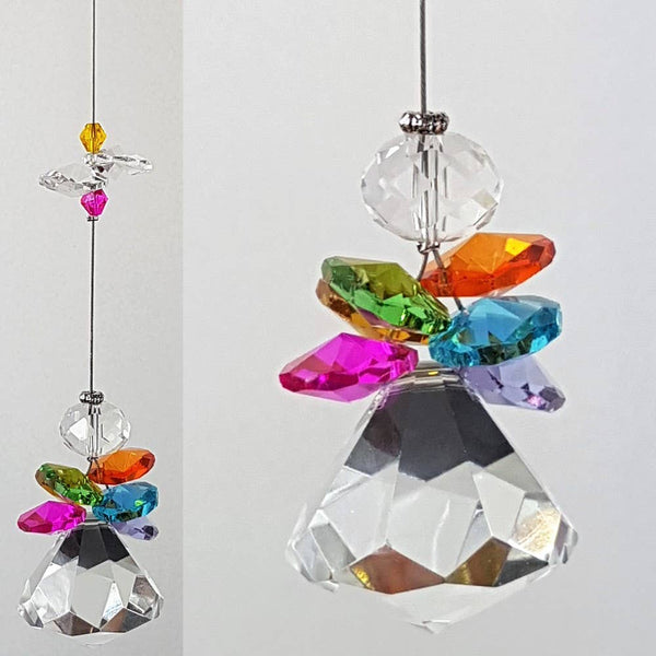 Angel Crystal Suncatcher gifts- rainbow diamond ball ACSR