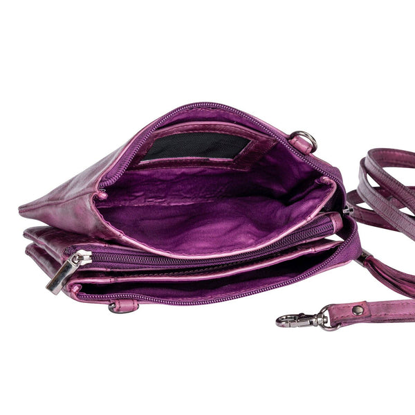 Greenwood Leather - Shoulder Bag Lavender GLV