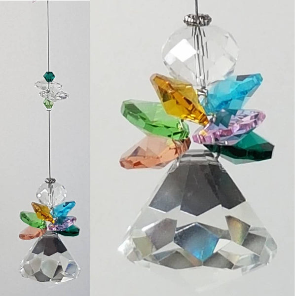 Angel Crystal Suncatcher gifts- rainbow diamond ball ACSR
