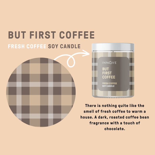 Candle - But First Coffee Soy Candle - Fresh Coffee Fragrance CBFC