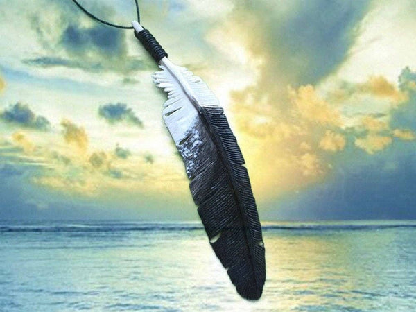 REDUCED WAS $49.95 Feather - Wedge Tail Eagle Feather Necklace