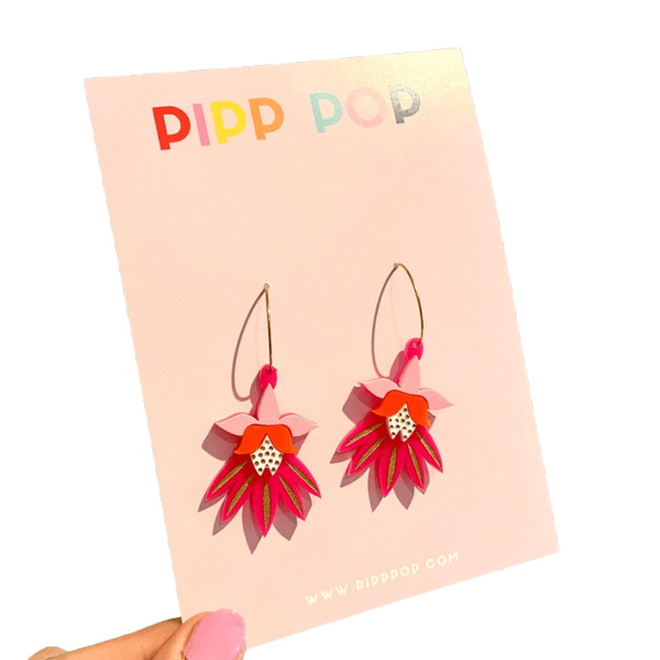 Earrings - Dancing Blooms Statement Dangles PPDB