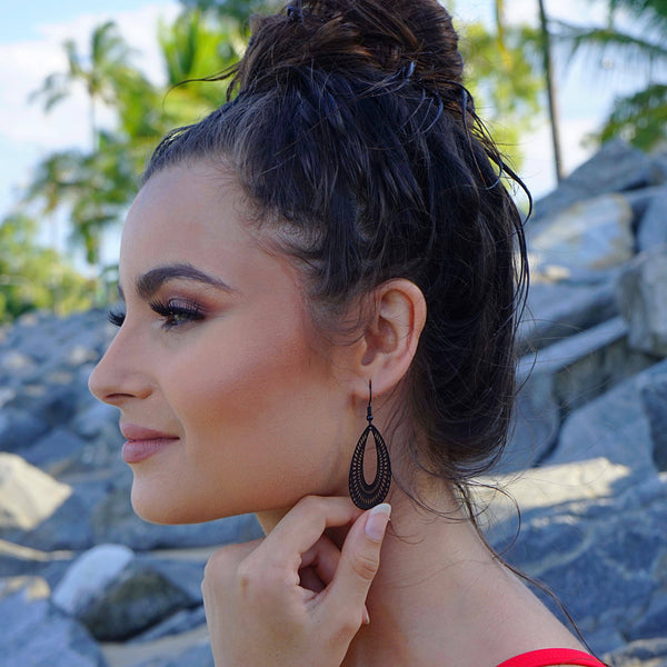 Earrings - Filigree Teardrop Dangles SBF