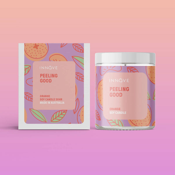 Candle - Peeling Good Soy Candle - Orange Fragrance CPG