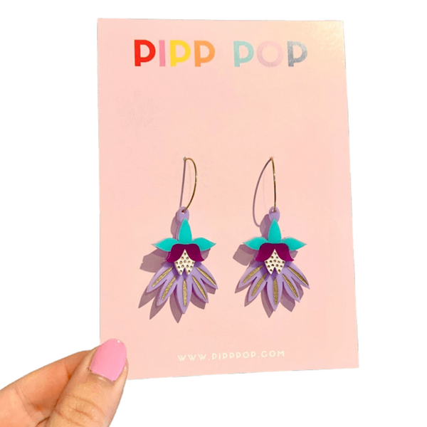 Earrings - Dancing Blooms Statement Dangles PPDB