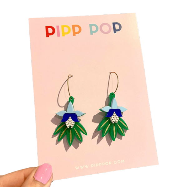 Earrings - Dancing Blooms Statement Dangles PPDB