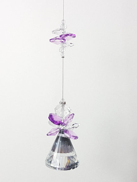Angel Crystal Suncatcher- bell ball crystals ACS