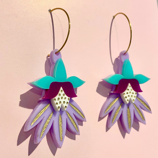 Earrings - Dancing Blooms Statement Dangles PPDB