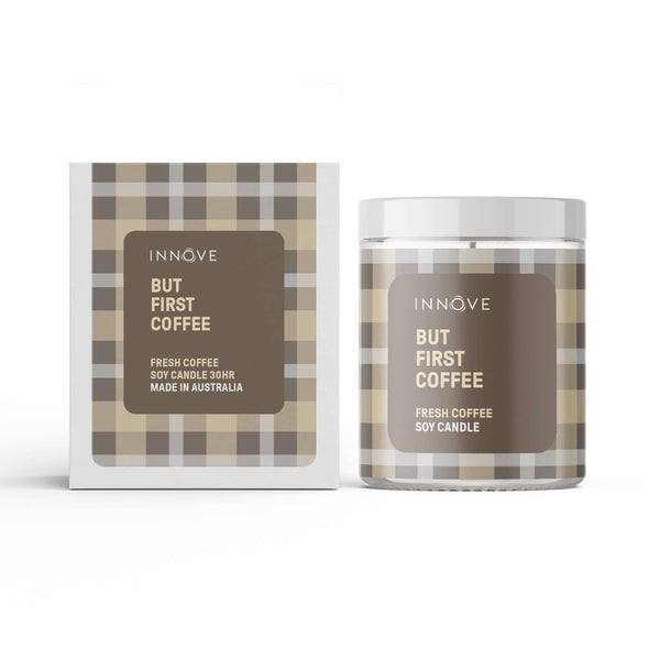 Candle - But First Coffee Soy Candle - Fresh Coffee Fragrance CBFC