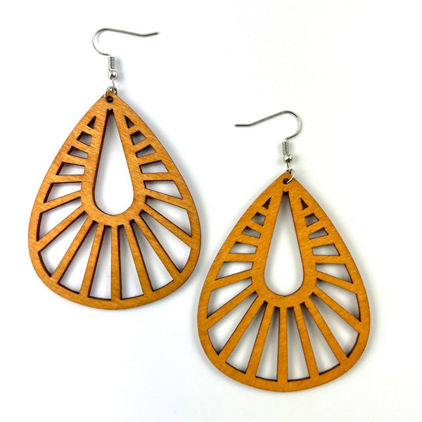 Earrings - Tear Drop Timber Earrings SBTD
